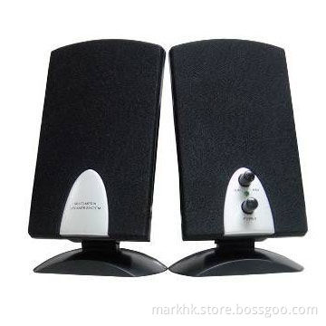 2.0 Computer Multimedia Speaker Systems with Frequency Response Range of 100Hz to 15KHz
